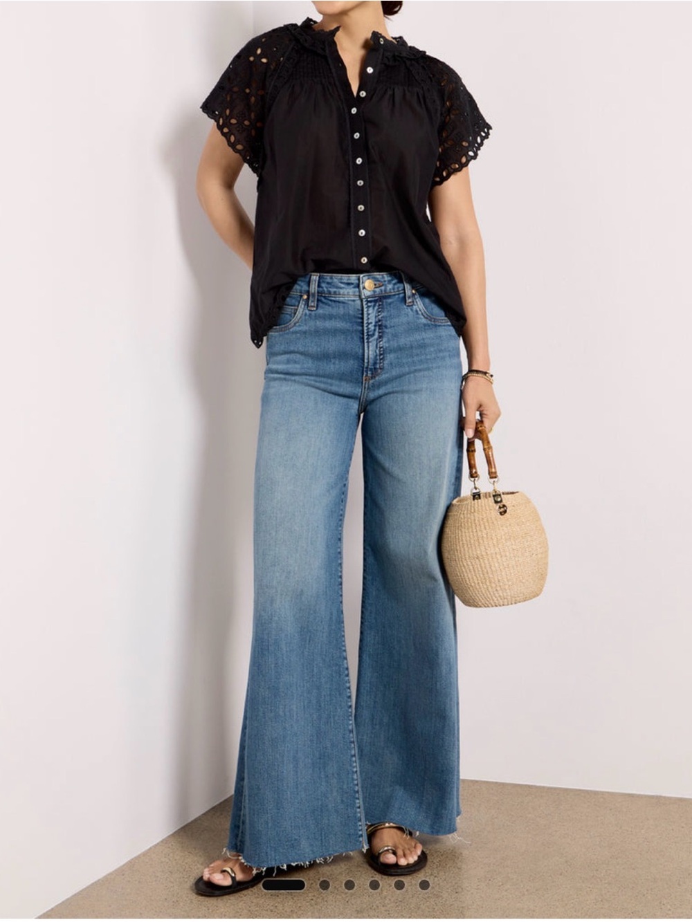EUC kut from the kloth Ryan wide leg